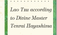Lao Tzu according to Divine Master Tenrai Hayashima