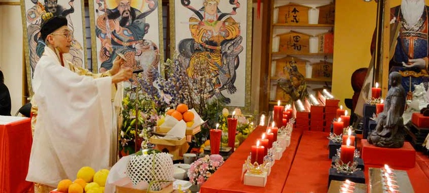 早島妙聴道長ご挨拶：健康回復・病魔退散 点灯祈福のご法要にて